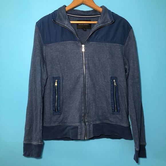 Banana Republic Blue Jacket Zip Up Casual - Picture 1 of 12